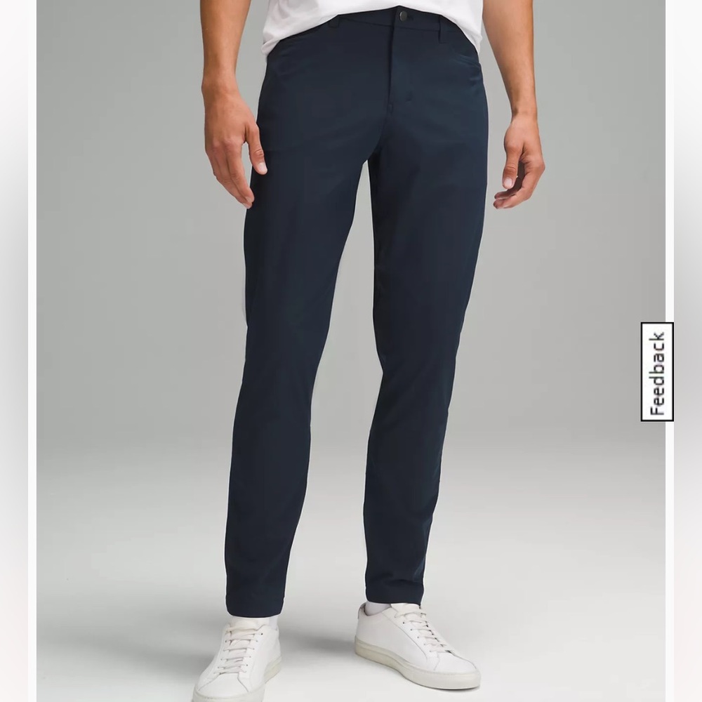 Lululemon ABC Slim-Fit 5-Pocket Pant, 32x30” Warpstreme, True Navy